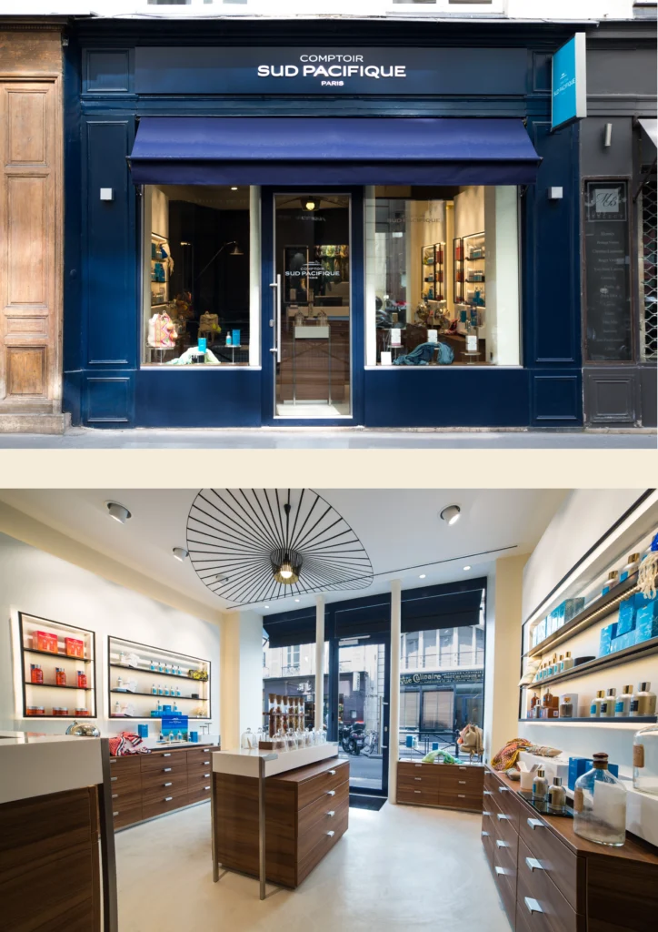 Façade boutique Comptoir Sud Pacifique